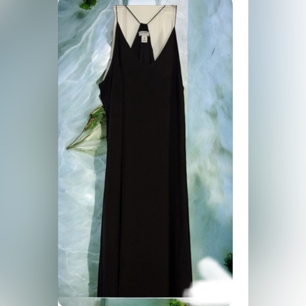 Old Navy black long dress SZ M